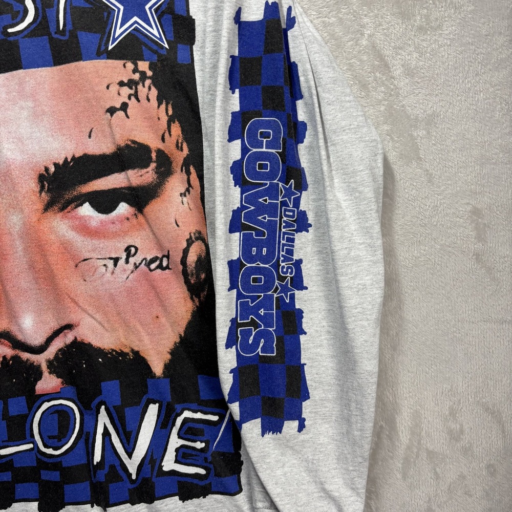 Post Malone x Dallas Cowboys Men's Ash Gray Long Sleeve Shirt XL - Picture 5 of 6